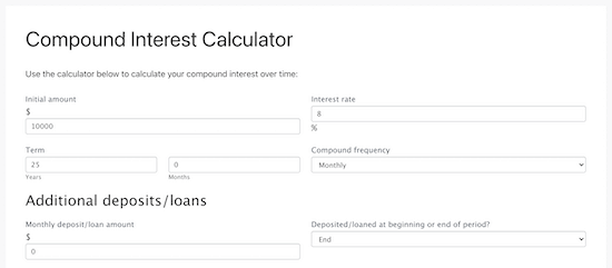 Compound Interest Calculator