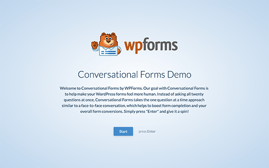 Conversational Form Demo