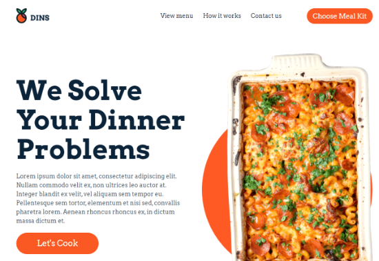 Exemplo de página inicial personalizada Exemplo de página inicial personalizada