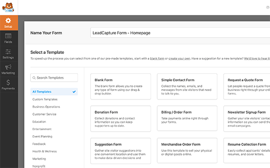 Form Templates