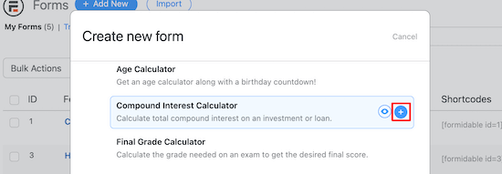 Select Compound Interest Calculator