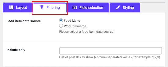 Shortcode Filtering