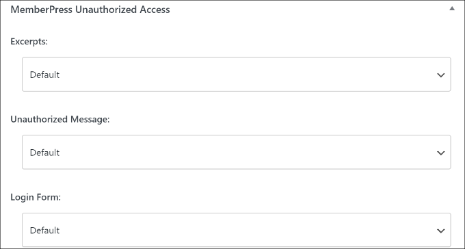 Unauthorized access section