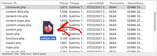 Carica nuovo file CSS