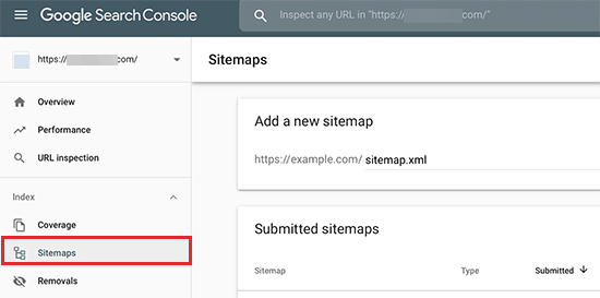 Add new sitemap