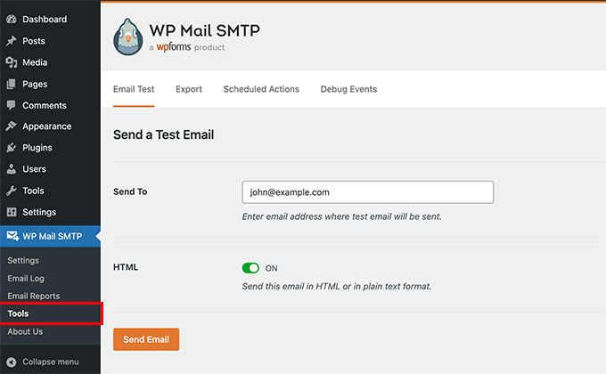 Send a Test Email
