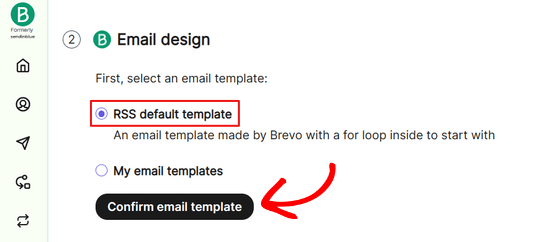 Use default RSS template