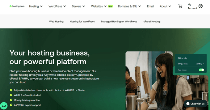 Hosting.com reseller hosting