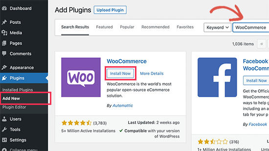 安装 WooCommerce