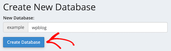 Name new database