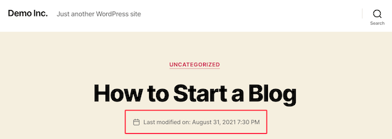 Post meta modified date - WPBeginner Post meta modified date