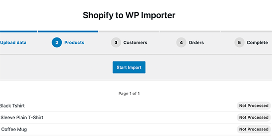 将 Shopify 产品导入 WooCommerce