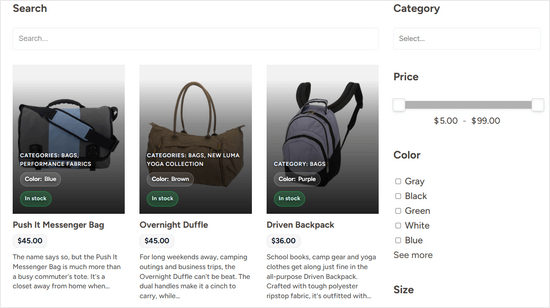 Adaugă filtre de produse WooCommerce cu WPFilters