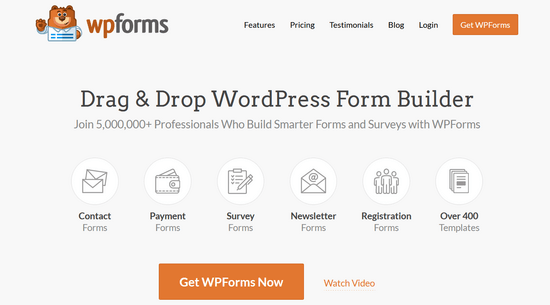 WPForms website