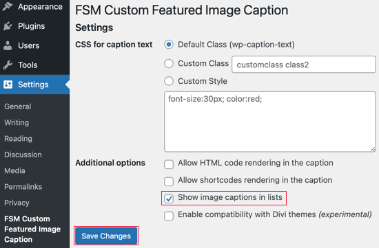 Featuredcaptionfsmsettings