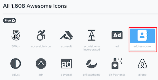 Font Awesome icon font library