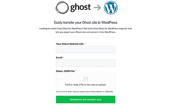 Ghost에서 WordPress로의 마이그레이션 도구