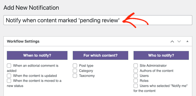 Notifying editors when a post gets marked pending review in WordPress