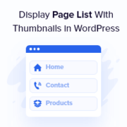 How to Easily Show a Page List with Thumbnails in WordPress