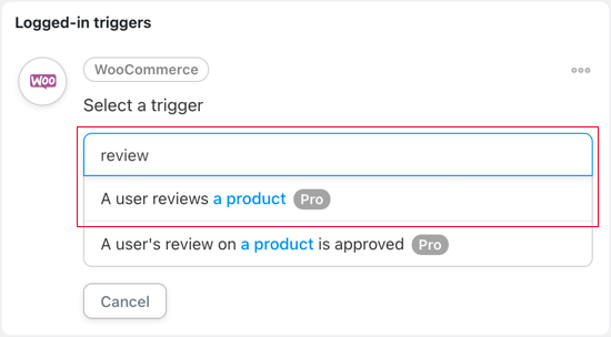 WooCommerce Automation Trigger - A User Reviews a Product