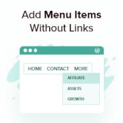 How to Add WordPress Menu Title without Links