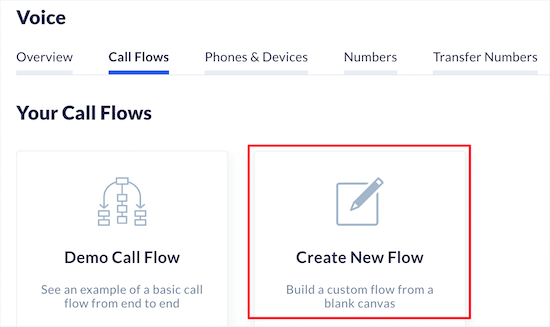 Click Create New Flow