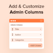 Customize admin columns in WordPress