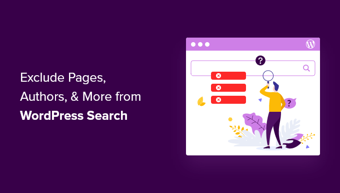 How to exclude specific pages, authors, and more from WordPress search