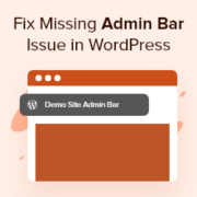 How to Fix Missing Admin Bar Issue in WordPress (3 Ways)