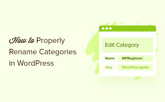 Rename Categories In Wordpress Og