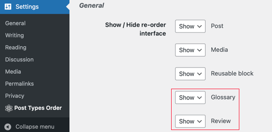 Re-Order Custom Post Types by Drag and Drop
