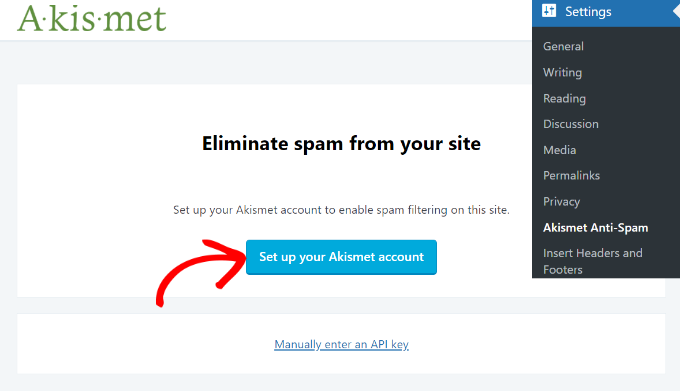 Set up your Akismet account