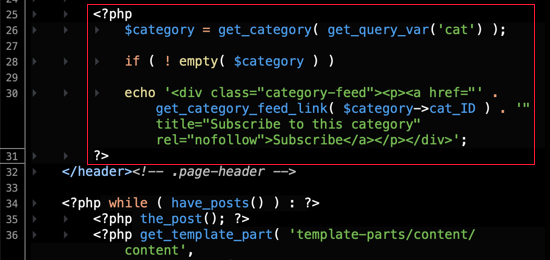Adding Code to Category.php