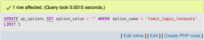 SQL Query Successful SQL Query Successful