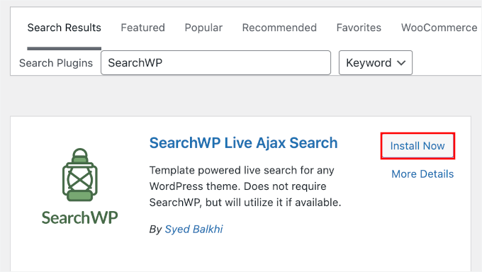 Installing SearchWP in WordPress Installing SearchWP in WordPress