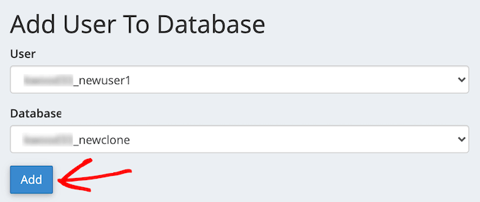 Add new user to database