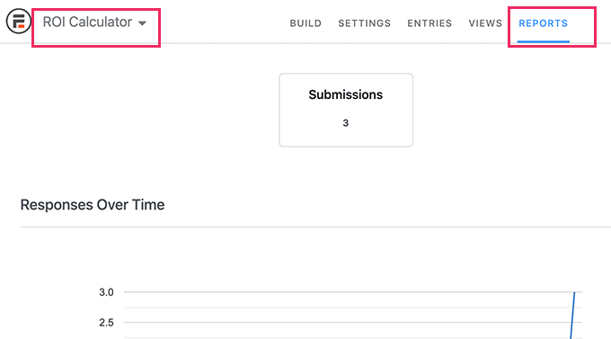 Viewing calculator data reports