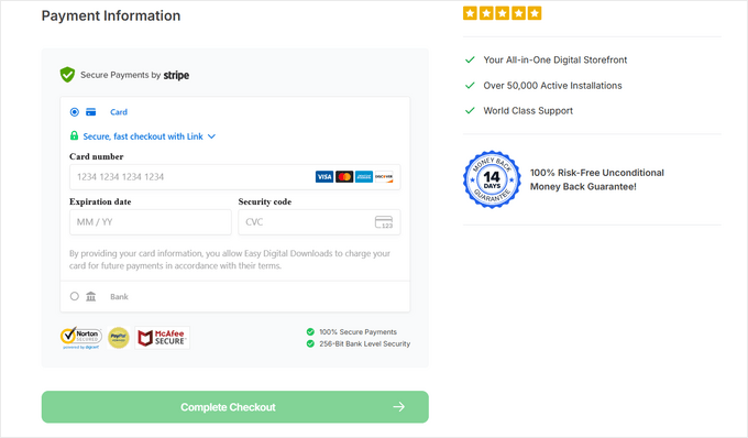 Acquisto Completo Easy Digital Downloads