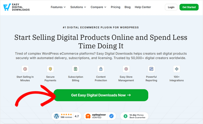 Sito web Easy Digital Downloads