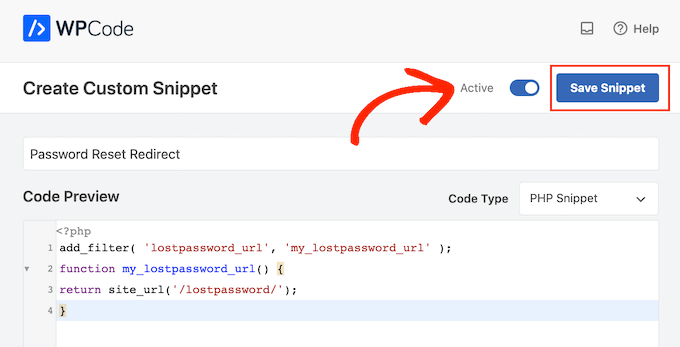 Publishing a custom PHP snippet in WordPress
