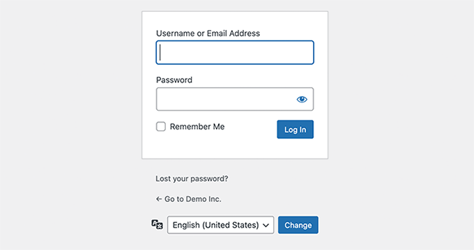 Choose language during login