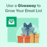 How to use a giveaway to grow your email list