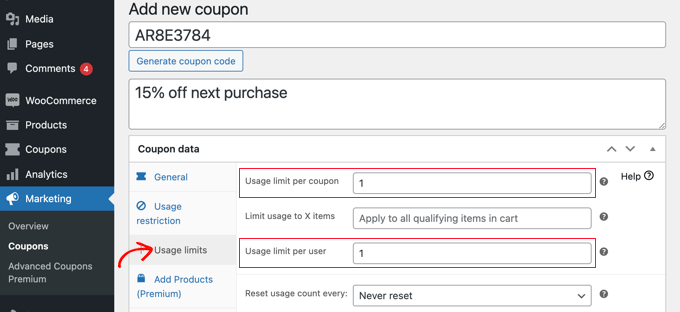 Method 1: Creating a Single Use or Limited Use Coupon