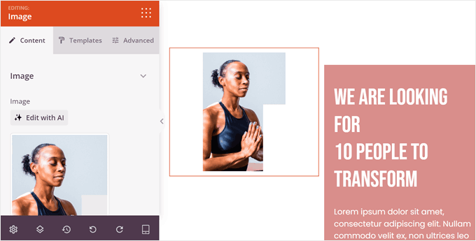 Creating a landing page using the SeedProd page builder