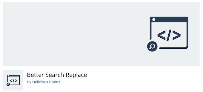 Better Search Replace