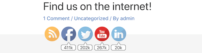 A range of subscriber counts.