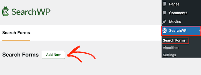 How to create a new search form using SearchWP