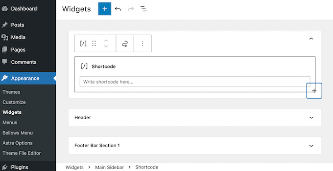 How to add a widget to the WordPress sidebar.