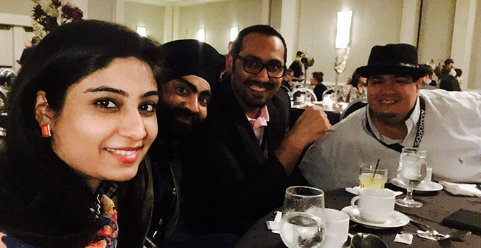 Daman Jeet, Tavleen, and Syed at Traffic and Conversion Summit