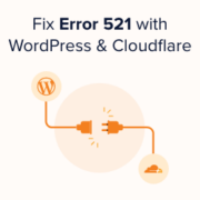 How to fix error 521 with WordPress and Cloudflare